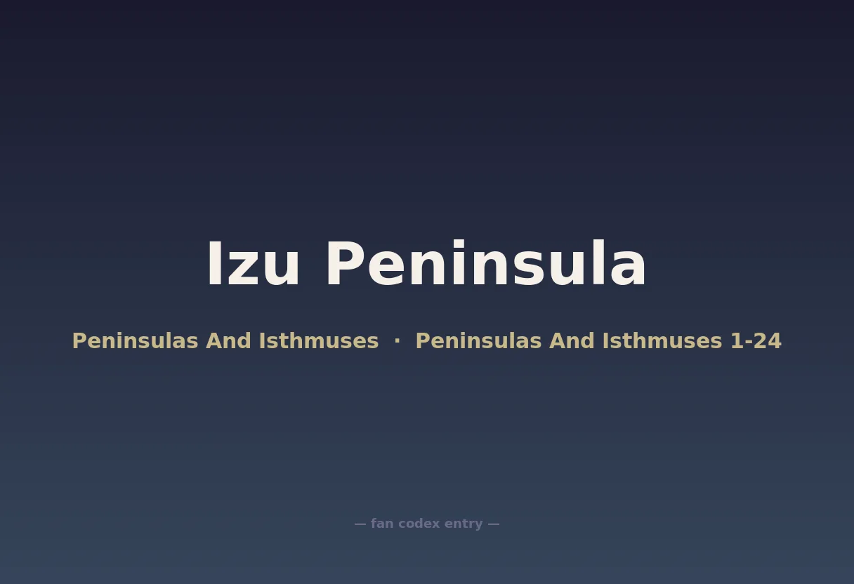 Izu Peninsula